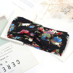 Sweat-absorbent And Anti-perspirant Bundled Headband With Wide-brimmed Print Headband Pi-Mart