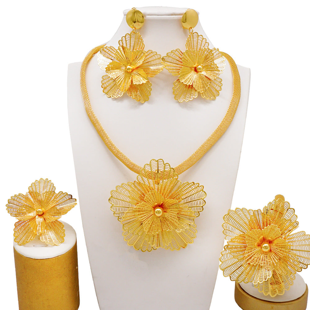 Necklace Earring Ring Bracelet Suit Pi-Mart