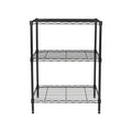 Hyper Tough 3-Tier Multipurpose Wire Shelving Rack, Black Color,750lbs Load Capacity, for Adult