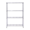 Hyper Tough 4 Tier Wire Shelf Unit, Chrome, 1400 lb. Capacity, Adult
