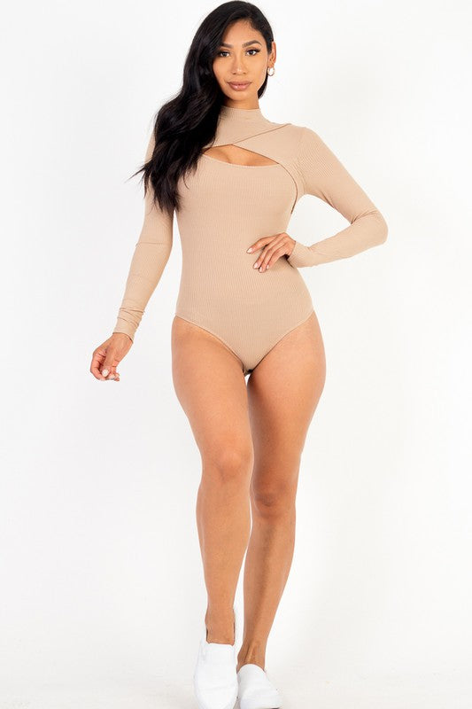 EdgeFlex Cutout Knit: Day-to-Night Bodysuit THRIXINE