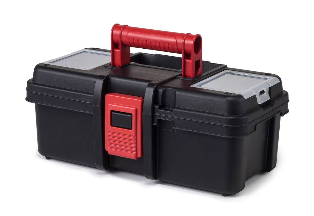 Hyper Tough 13-inch Tool Box, Plastic Tool and Hardware Storage, Black EasyOptionXY LLC