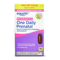 Equate One Daily Prenatal Softgels Multivitamin/Multimineral Supplement; 60 Count