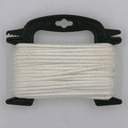 Hyper Tough 3/16 inch x 50 ft Diamond Braided Nylon Rope, White, 7 oz