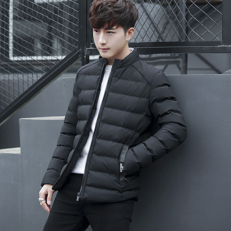 Men's Thickened Down Jacket - 100% White Goose Down Filled Loose Fit Coat