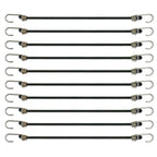 Hyper Tough 20 Pack, 10 inch Mini Bungee Cord Set in Plastic Jar