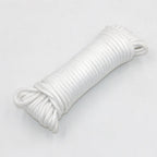 Hyper Tough Diamond Braided Polyester Clothes Line, 3/16 inch x 50 feet, White