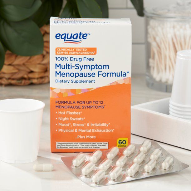 Equate Multi-Symptom Menopause Formula Supplement; 60 Count