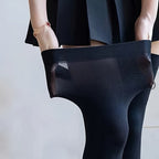 Elastic Solid Thigh High Socks, Japanese Style Over The Knee Socks, Women's Stockings & Hosiery Lootquake LLC