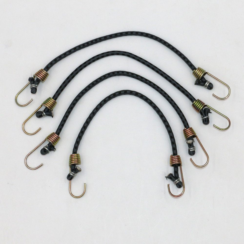 Hyper Tough 10 inch Grey Mini Rubber Bungee Cords 4 Pack EasyOptionXY LLC