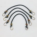 Hyper Tough 10 inch Grey Mini Rubber Bungee Cords 4 Pack EasyOptionXY LLC
