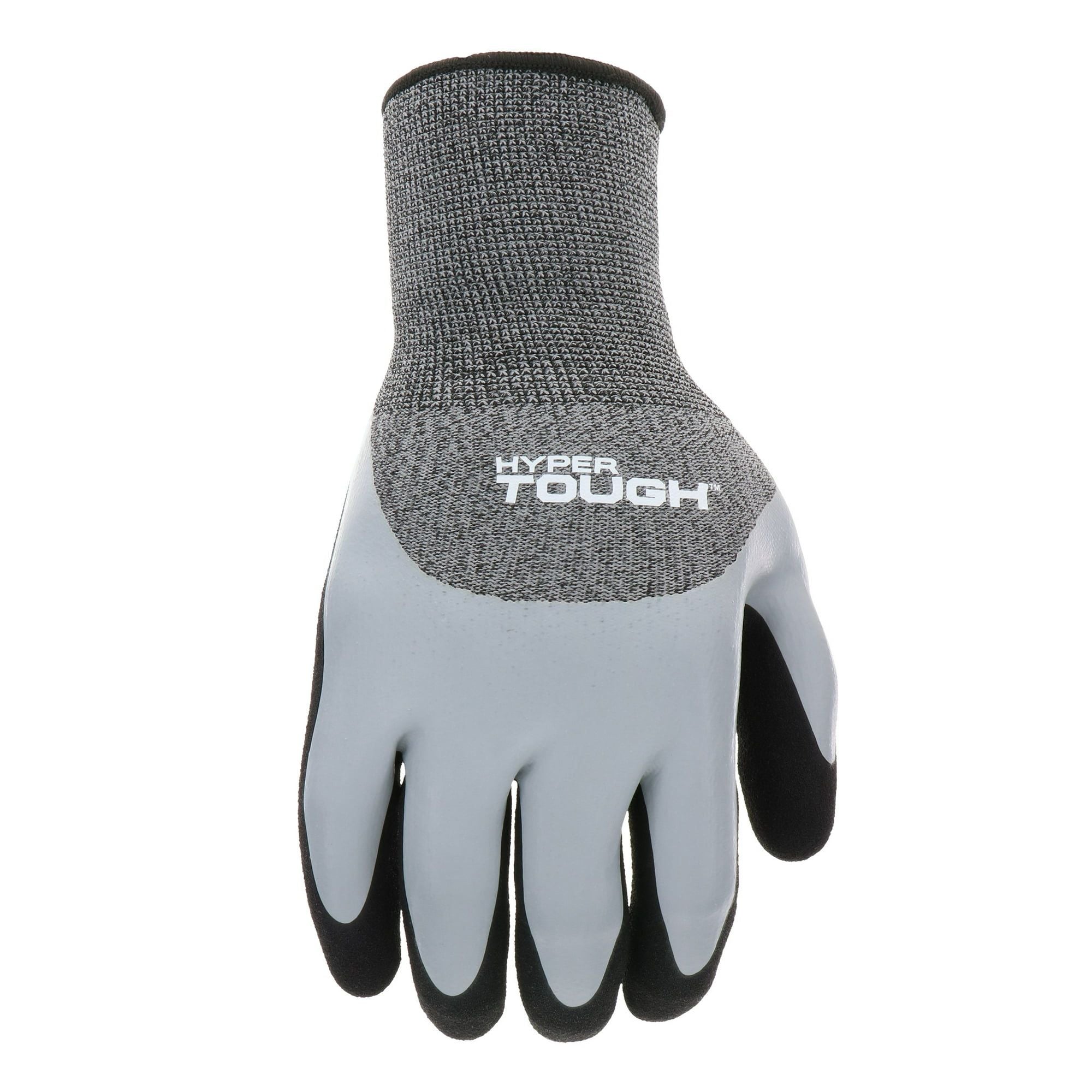Hyper Tough Double Dipped Latex Gloves, Large, 1 Pair Workwear Safety Glove Type