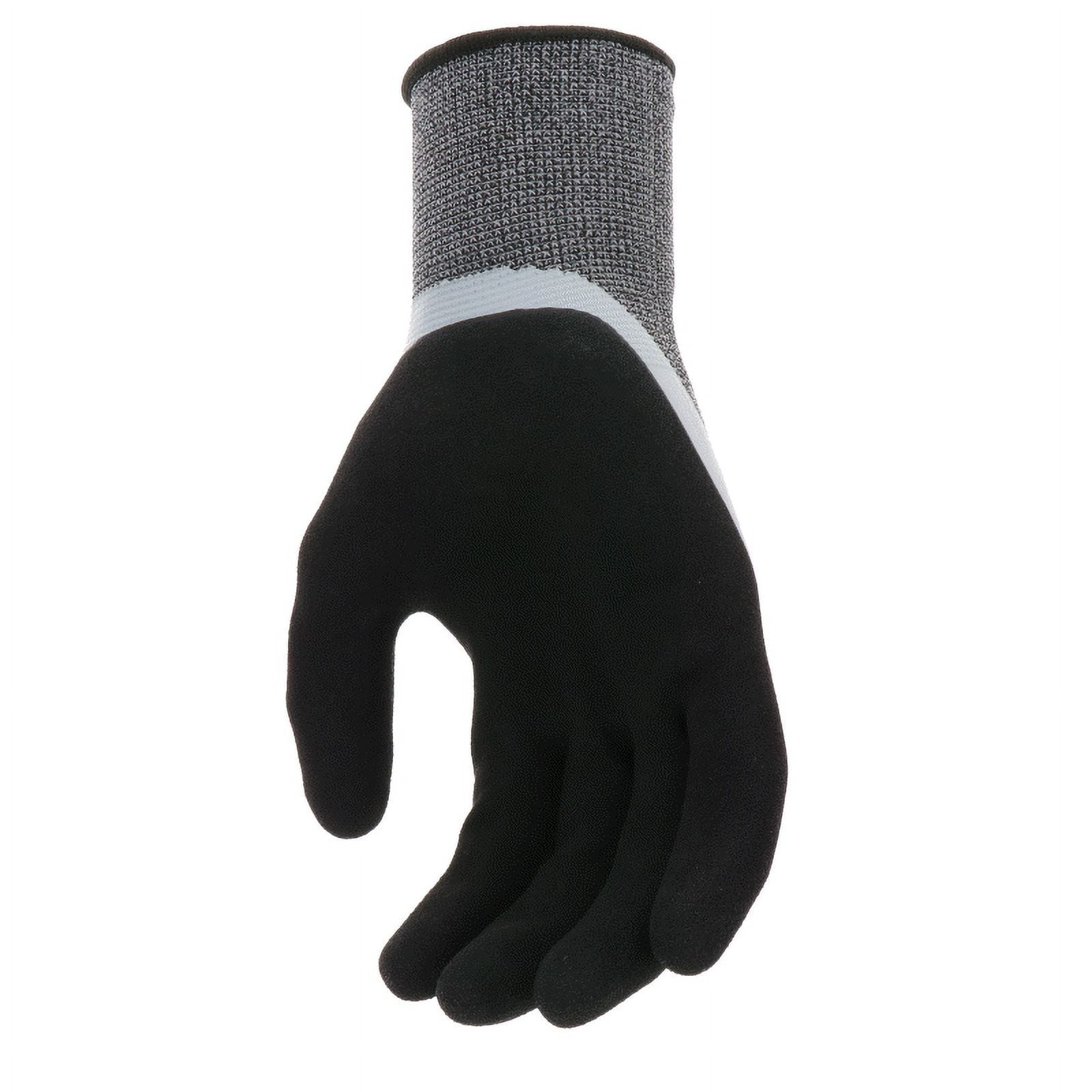 Hyper Tough Double Dipped Latex Gloves, Large, 1 Pair Workwear Safety Glove Type