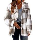 Lamb Fleece Jacket Button Fleece Jacket - SJB-DIAMOND ELITES