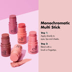 e.l.f. Monochromatic Multi-Stick, Dazzling Peony, 0.155oz EasyOptionXY LLC