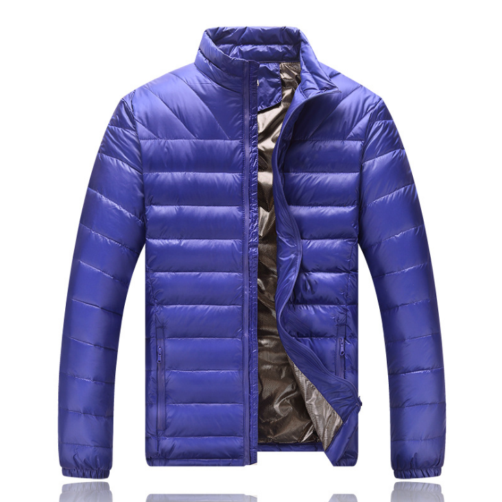 Men's light down jacket men's stand collar winter jacket XL men's men's