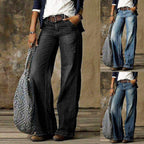Pocket Casual Fashion Straight-Leg Jeans Pi-Mart