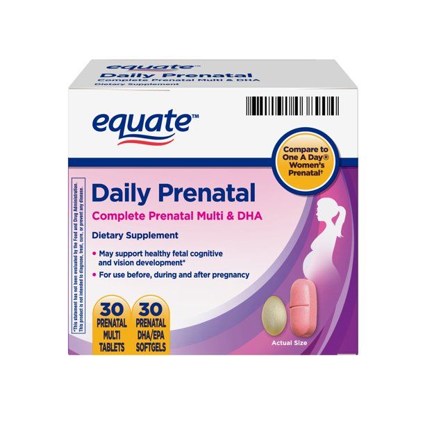 Equate Daily Prenatal Multi & DHA; 60 Count EasyOptionXY LLC