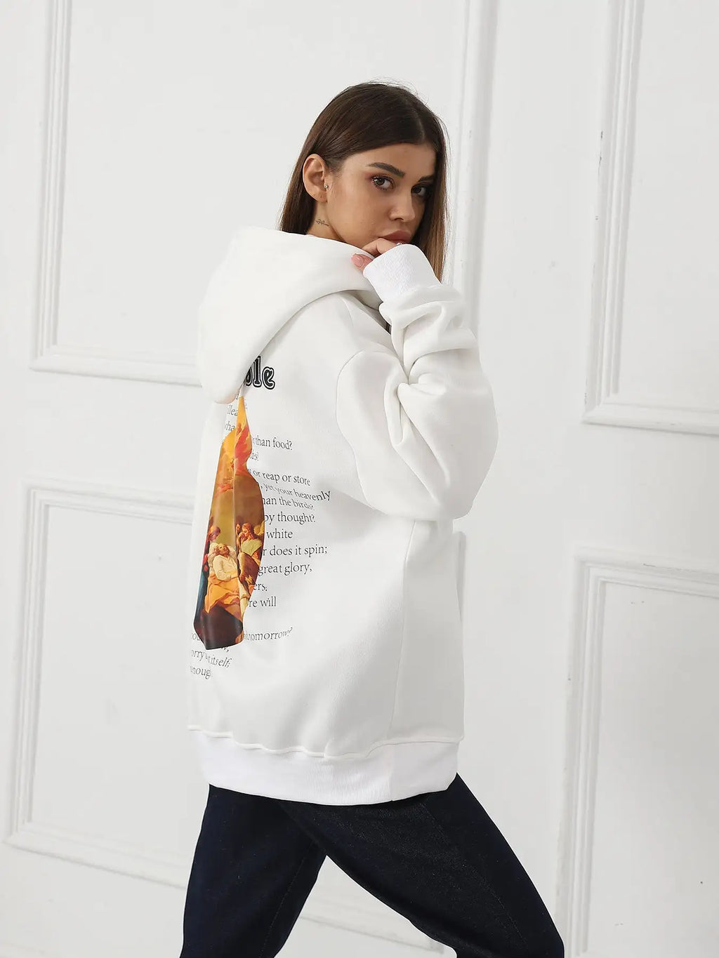 Women's Fashionable Casual Printed Long Sleeved Sweatshirt - SJB-DIAMOND ELITES
