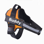 Personalized Dog Harness NO PULL Reflective Breathable Adjustable Pet Harness Vest For Small Large Dog Custom Patch Pet Supplies Pi-Mart