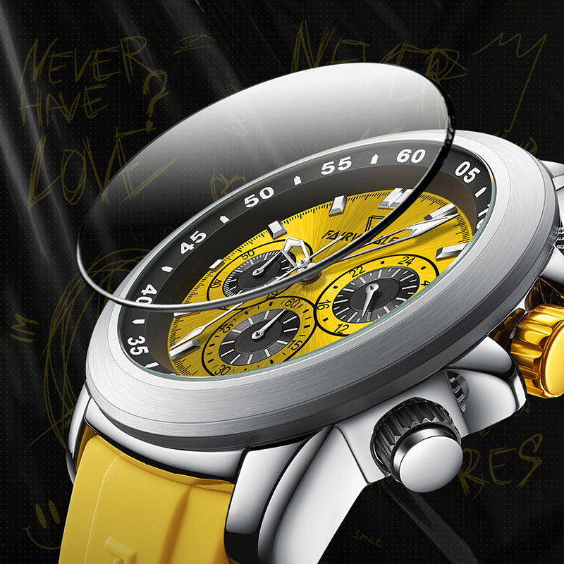 Three Eyes And Six Needles Multifunctional Daytona Watch Pi-Mart
