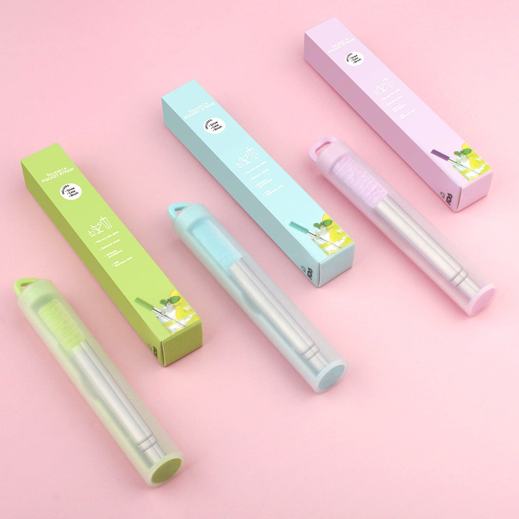 304 stainless steel telescopic straw Pi-Mart