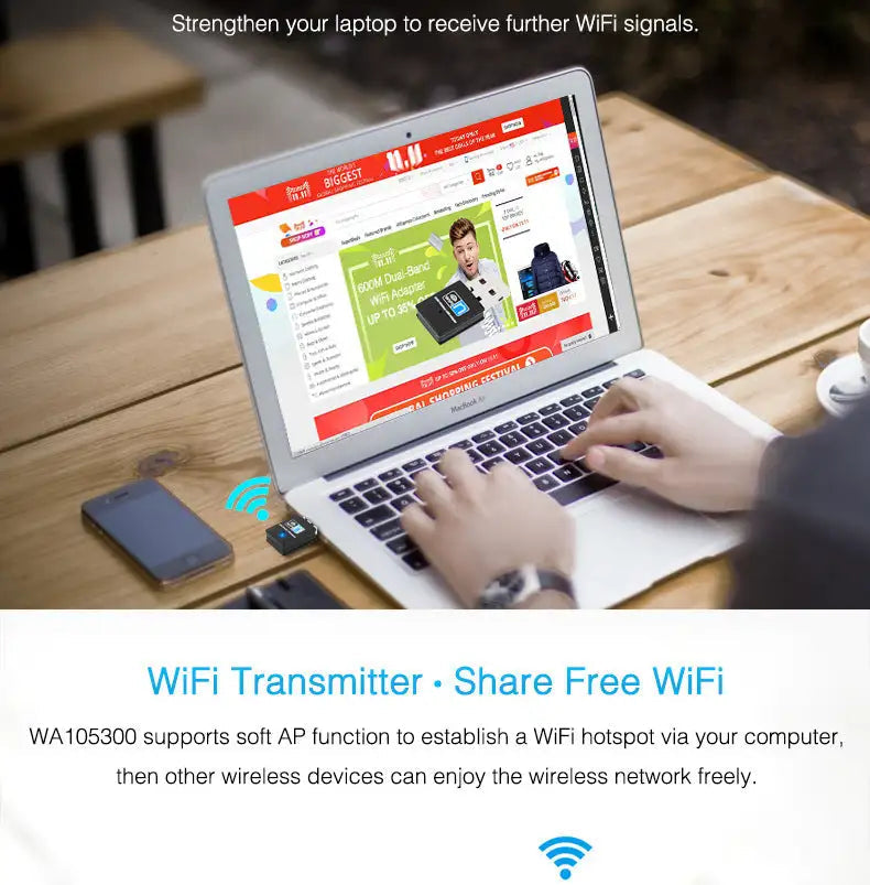 WIFI wireless receiver mini wireless card Lootquake LLC
