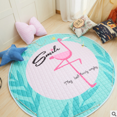Explosion models Ins cotton car storage mat storage toy mats Round outing children climbing mat storage bag Pi-Mart