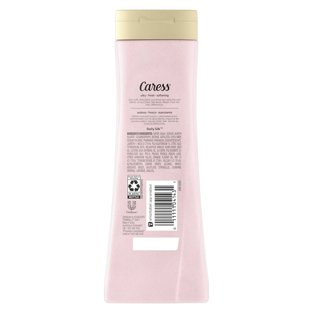 Caress Body Wash for Women, Daily Silk White Peach & Orange Blossom for Dry Skin 20 fl oz EasyOptionXY LLC