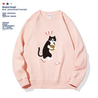 Women's Fashionable Solid Color Printed Long Sleeved Sweatshirt - SJB-DIAMOND ELITES