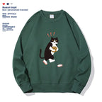 Women's Fashionable Solid Color Printed Long Sleeved Sweatshirt - SJB-DIAMOND ELITES
