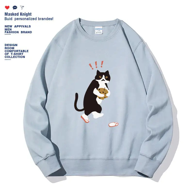 Women's Fashionable Solid Color Printed Long Sleeved Sweatshirt - SJB-DIAMOND ELITES