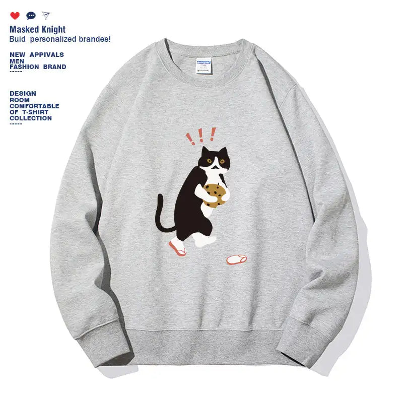 Women's Fashionable Solid Color Printed Long Sleeved Sweatshirt - SJB-DIAMOND ELITES