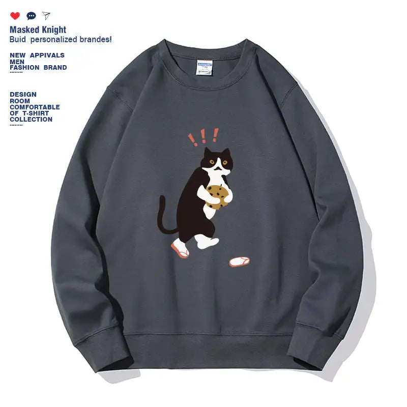 Women's Fashionable Solid Color Printed Long Sleeved Sweatshirt - SJB-DIAMOND ELITES