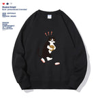 Women's Fashionable Solid Color Printed Long Sleeved Sweatshirt - SJB-DIAMOND ELITES