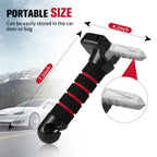 Kekoy Car Handle Assist for Elderly, 4 in 1 Vehicle Support Handle Car Cane Automotive Door Assist Handles with LED Light, Seatbelt Cutter, Window Breaker Standing Mobility Aid for Car