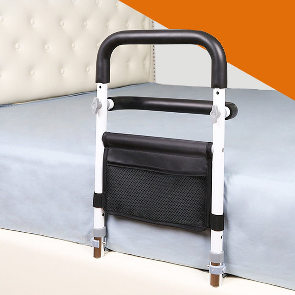 KEKOY Bed Rail for Seniors, Adjustable Bed Assist Bar with Two Handle & Storage Pocket Bed Rails for Elderly Adult, Handicap- Bed Rails for Full Size Bed EasyOptionXY LLC