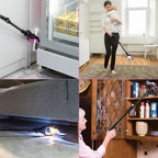 Kekoy 32'' Folding Grabber Reacher Tool with Light, Trash Grabber Reaching Pick up Aluminum Purple