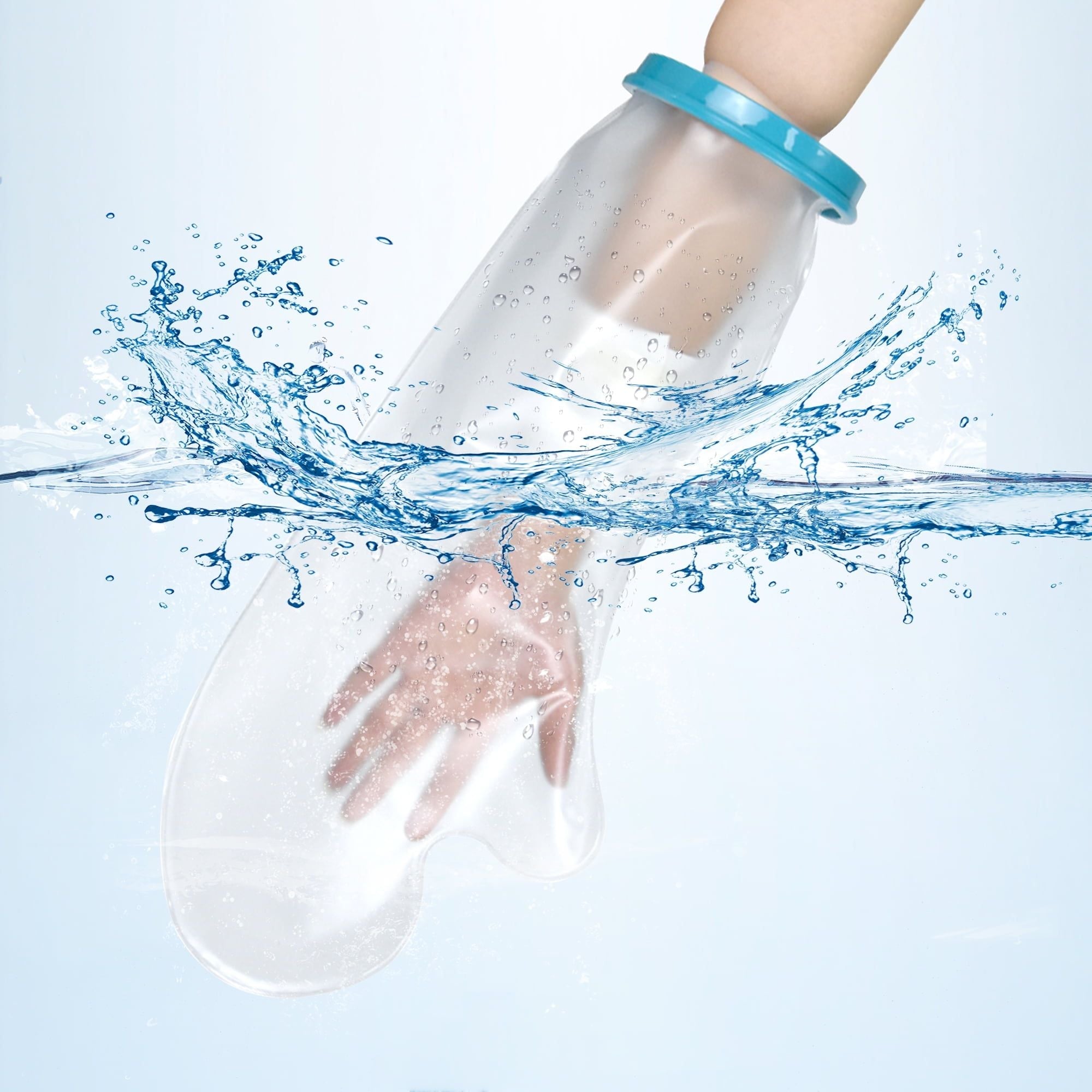 KEKOY Adult Waterproof Cast Cover Arm, Reusable Arm Cast Sleeve Shower Protector Covers for Bath Wound Arm, Hands, Wrists, Finger, Cast Covers for Shower Arm, 22 inch