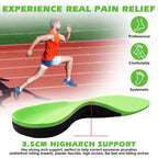 KEKOY Orthotics Inserts for Men Women, Plantar Fasciitis High Arch Support Inserts, Flat feet Shoe Insoles Absorb Shock, L