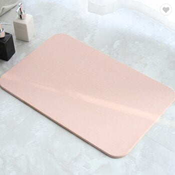 Anti-Slip Foot Pad Super Absorb Dry Diatomite Bath Mat Pi-Mart