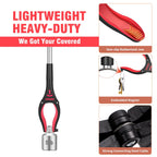 36 Inch Grabber Reacher, Kekoy Foldable Grabbers for Elderly Grab It Reaching Tool Heavy Duty, Anti-Slip Rotating Jaw with Magnet, 4" Wide Claw Opening Reachers for Seniors, Trash Picker Tool(Red) EasyOptionXY LLC