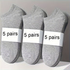 15 Pairs Unisex Low Cut Socks - Fashionable Solid Colors, Ultra-Soft & Featherweight - Ideal for Everyday Wear, Versatile Ladies & Gents Stockings & Hosiery Value Pack Lootquake LLC