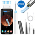 KEKOY Ear Wax Camera Removal Tools, Ear Cleaner with 6 LED Lights and 8 Pcs Ear Clean Set, Ear Wax Removal with Camera, Ear Cleaning Kit for iPhone, iPad, Android