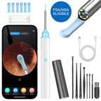 KEKOY Ear Wax Camera Removal Tools, Ear Cleaner with 6 LED Lights and 8 Pcs Ear Clean Set, Ear Wax Removal with Camera, Ear Cleaning Kit for iPhone, iPad, Android