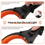 Kekoy 44" Extra Long Grabber Reaching Tool, Foldable Reacher Grabber Pickup Tool with Light, Grabbers for Elderly Trash Picker Grabber, Orange EasyOptionXY LLC