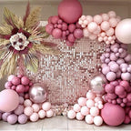 183Pcs Retro Hot Pink Baby Pink 4D Balloons For Baby Shower Bridal Shower Birthday Party For Decoration Girl Birthday Ballons Stevvex