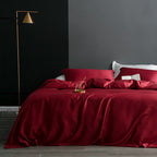 Ice silk pure color simple duvet cover sheet Pi-Mart