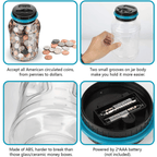 Digital Counting Piggy Bank, 1.8L Large Coin Counter with LCD Display Money Saving Jar for Kids, Boys Girls Christmas Gift EasyOptionXY LLC