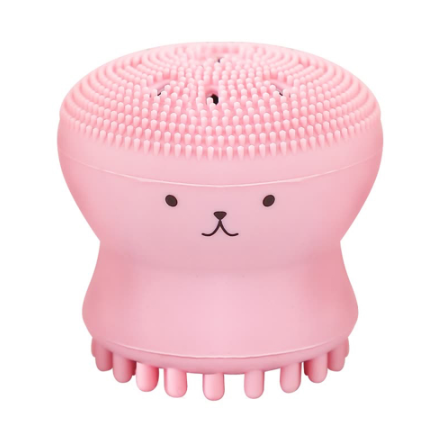 Cartoon octopus silicone wash brush foaming cleansing brush Manual facial massage brush cleansing brush brush bubbler Pi-Mart